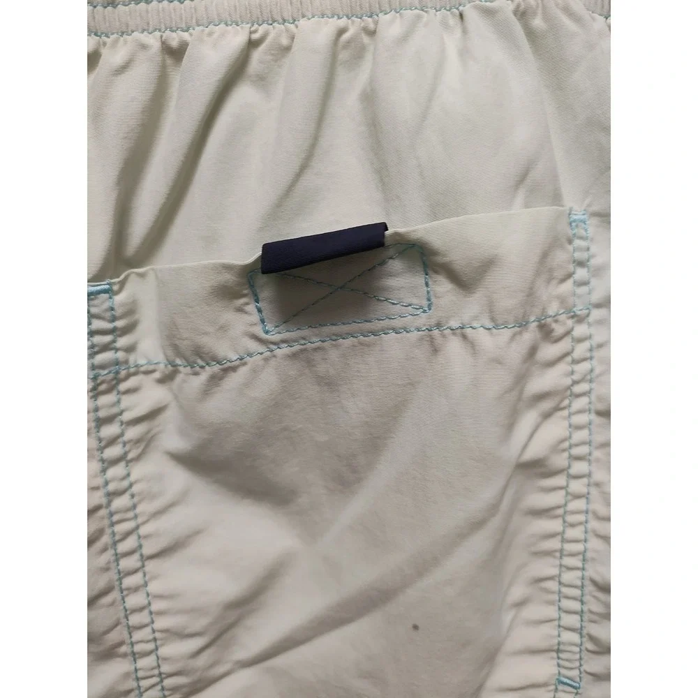 Nautica Swimwear Sea Green/Coral/Navy Blue/ White Large Shorts